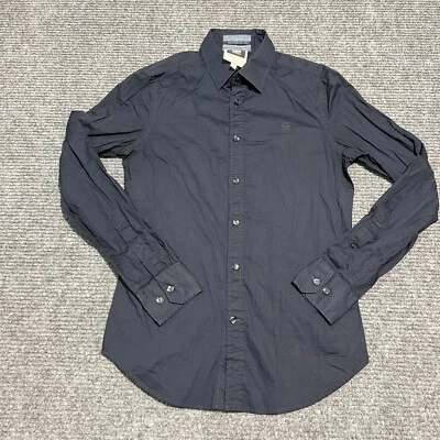 G-Star Raw Shirt Mens Medium Blue Slim Fit Button Up Long Sleeve Raw Collective - Image 1 of 4