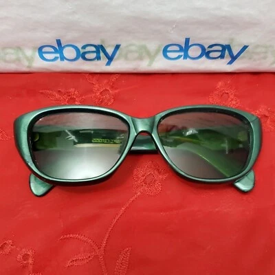 Винтажные солнцезащитные очки унисекс Willson Greece 55¤15 145 зеленый мрамор / зеленые линзы - Изображение 1 из 4