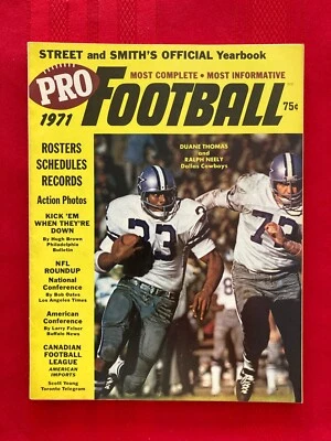 Revista de anuario de fútbol americano profesional Street & Smith's 1971-1979 / Tú eliges Foto 1 de 4