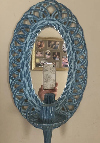 Vintage Burwood Products Mirror Sconce 14” x 8” Cover