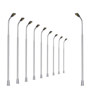10pcs Model Railway Z N HO OO O Scale Street Light Lamps Warm White LED - Picture 1 of 11