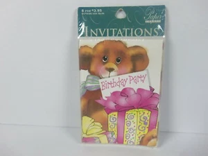 Paper Images Birthday Party Greeting Card Invitations 8 Cards And Envelopes - Picture 1 of 2