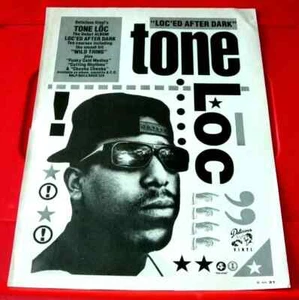 Tone Loc Loc'ed After Dark Vintage ORIGINAL 1989 Press/Magazine ADVERT 12"x 9" - Imagen 1 de 3