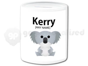 Caja de dinero de cerámica personalizada - diseño de koala - Imagen 1 de 1