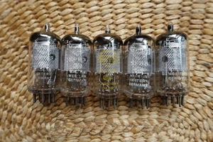 Set of Five Matched NOS Mullard EF83 Valves Mesh Plate O Getter Germany (B17) - Picture 1 of 7