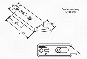 STB Tilt Window Latch, White - Package - Picture 1 of 1