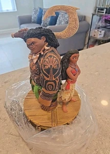 Disney Neu im Karton Maui und Moana limitierte Auflage Figur Statue 10" groß NEU LESEN - Bild 1 von 11