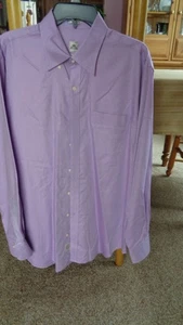 Camisa Peter Millar Hombre Nano-Lujo Manga Larga Púrpura Algodón Talla Grande - Imagen 1 de 14