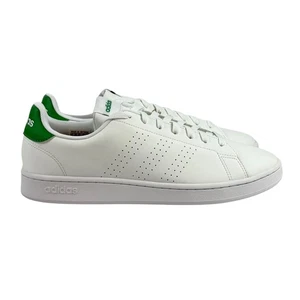 Adidas Advantage Para Hombre 10 Zapatillas Informales de Cuero Blanco y Verde GZ5300 - Imagen 1 de 9