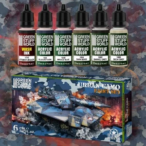 Green Stuff World Paint Set - Urban Camo - Picture 1 of 3