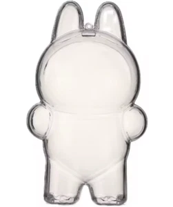 LABUBU Case Clear Protective Display Pop Mart The Monsters Plastic Cover Stand - Picture 1 of 7
