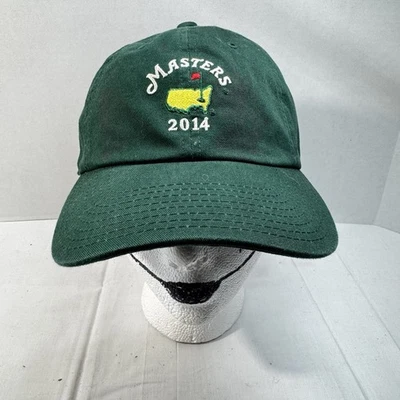 Masters Golf Hat Cap Green Adjustable Strap 2014 New Old Stock One Size Men's - Изображение 1 из 4