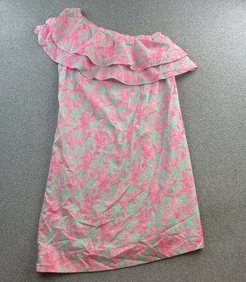 Vestido Vineyard Vines Para Mujer 10 Hombro Descubierto Rosamella Volantes Verano Informal Foto 1 de 4