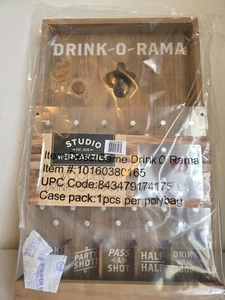 Drink-O-Rama Wooden Hanging Shot Plinko Party Game - Picture 1 of 9