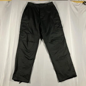 Advantex Cargo Pants Mens Medium Regular Black Utility Work Adjustable Waist - Picture 1 of 15