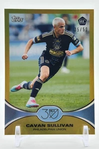 2025 Topps MLS 30th Anniversary Cavan Sullivan Rookie #30 Gold Foil /50 - Bild 1 von 2