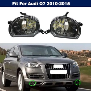 Pair Front Bumper LED Driving Fog Lights Lamp Clear Lens For Audi Q7 2010-2015 - Picture 1 of 10