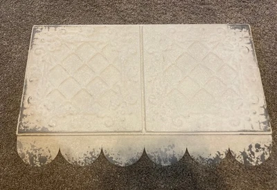 Ragon House Tin Tile Awning 24” Long Rustic Farmhouse Wall Display Cloud Lattice - Image 1 of 4