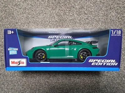 Porsche 911 GT3 - Verde Escala 1:18 Maisto Edición Especial.  Die-cast - Nuevo Foto 1 de 4