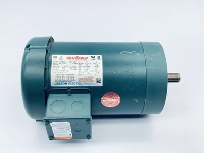 LEESON 121066.00 WattSaver Inverter Motor 1.5hp 145T-Fr 7/8"-Shaft TEFC 50/60hz - Image 1 of 4