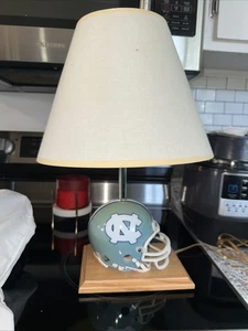 UNC Football Helmet Lamp Manufactured For Riddell By Art Specialty Co- Chicago - Picture 1 of 10