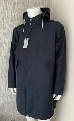 PARKA LONDON DARK NAVY JAYDEN RAIN COAT PARKA SIZE L-XL RETAIL BNWT - Image 1 of 4