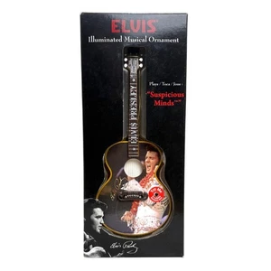Elvis Gitarre beleuchtet musikalisch Ornament Song Suspicious Minds - Bild 1 von 2