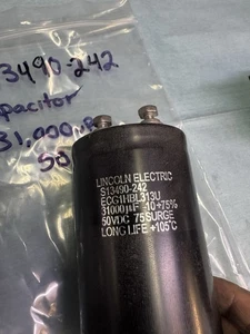 Condensador S13490-242 31000UF 50V USADO PROBADO Lincoln Soldador Parte Powermig 216 - Imagen 1 de 2