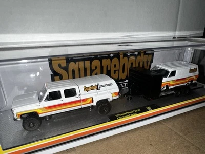 M2 MACHINES ‘74 CHEVY SILVERADO DUALLY & ‘73 CHEVY VAN G10 SQUAREBODY SYNDICATE - Image 1 of 4