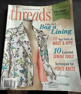 Threads Magazine March 2020 Better Way to Bag a Lining, Fit Pants at Waist & Hip - Picture 1 of 1
