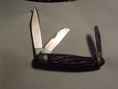 Navaja de bolsillo vintage Camillus New York EE. UU. 179 3 hojas centro hinchado MUY BUENA++ Foto 1 de 4