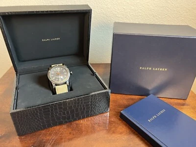 Ralph Lauren 45 MM Chronometer Steel Watch Safari Collection - Image 1 of 4