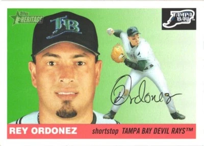 2004 Topps Heritage #82 Rey Ordonez Tampa Bay Devil Rays  Baseball Card - Image 1 of 2