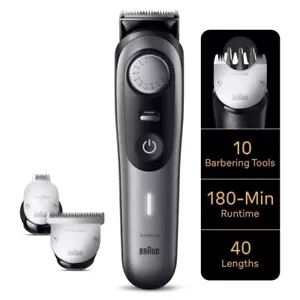 Braun Pro Beard Trimmer 9 BT9420 ProBlade ProWheel Lock 10 Barbering Tools 180mi - Picture 1 of 12