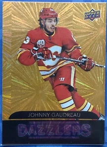 2020-21 Upper Deck Series 1 #DZ-8 Johnny Gaudreau DAZZLERS GOLD - Picture 1 of 2