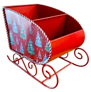 The Pioneer Woman Holiday Metal Sled/Sleigh Christmas Trees Centerpiece NWT - Picture 1 of 8