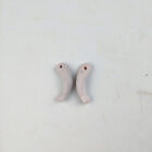 Antique porcelain dollhouse doll arms, wire fixing, 1.18" - 30 mm, Germany