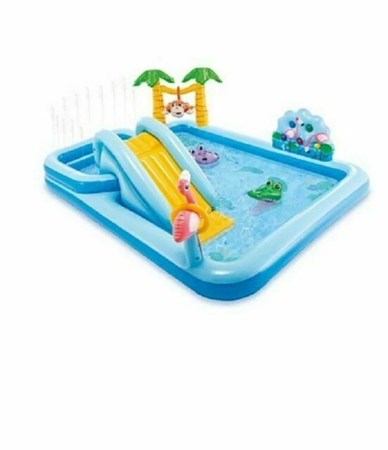 Intex Jungle Adventure Inflatable 85 in. x 74 in. Play Center Kiddie Pool