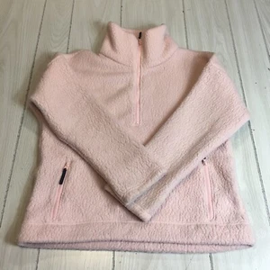 J. Crew Women's Pink   Long Sleeves Sherpa Teddy Jacket Size M - Picture 1 of 9