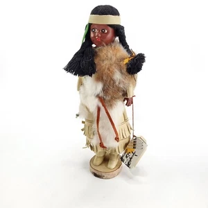 Muñeca esquimal vintage ~ arte indio # 536-8"" ~ arte indio nativo americano con etiquetas de organización - Imagen 1 de 4