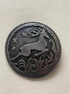 Broche de plata ciervo saltador Bergmans Guldvaror Arboga Suecia peso 22 gramos - Imagen 1 de 1