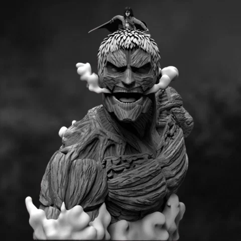 Attack on Titan: Armored Titan vs Mikasa 3D Printed Cover