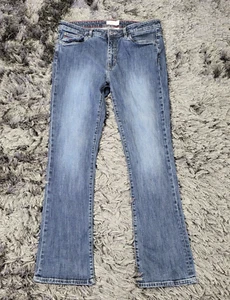 Mountain Khakis Bootcut Jeans Women's 14R Blue Denim Cotton Low Rise Zip-Fly - Picture 1 of 20