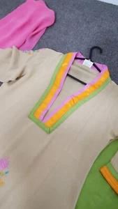 Pakistani designer kurta shirt kaftan shirt shawler kameez trouser suit Anarkali - Picture 1 of 5