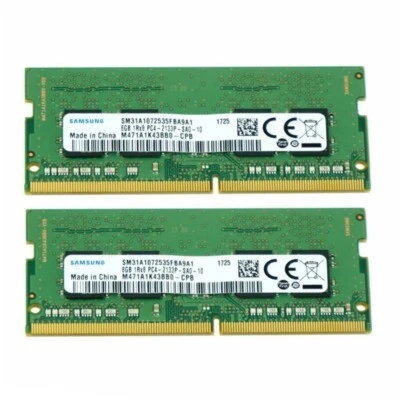 Samsung 16GB (2X 8GB ) DDR4 2133MHz PC4-17000 SODIMM Memory Ram M471A1K43BB0-CPB - Image 1 of 4
