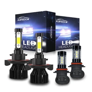 For Hummer H3 2006-2010 6000K Combo LED Headlight High/Low + Fog Light Bulbs Kit - Foto 1 di 12
