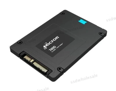 Micron 7400 MAX 1.6TB 2.5" NVME U.3 PCIe 4.0 MTFDKCC1T6TFC-1AZ1ZABYY SSD - Image 1 of 2
