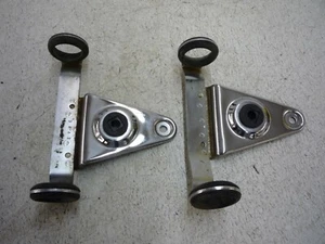 SUZUKI 81 82 SUZUKI GS550L GS550 L CHROME HEADLIGHT MOUNT FORK EARS OEM SET - Picture 1 of 8