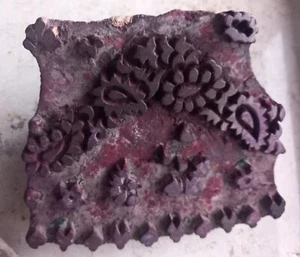 Placas de impresión BATIK Indonesia sello madera auténtica antigüedad vintage 100 años - Imagen 1 de 16