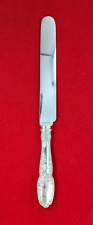 Antique Tiffany & Co. Broomcorn Sterling Silver SP Blunt Blade Knife 9 1/8"